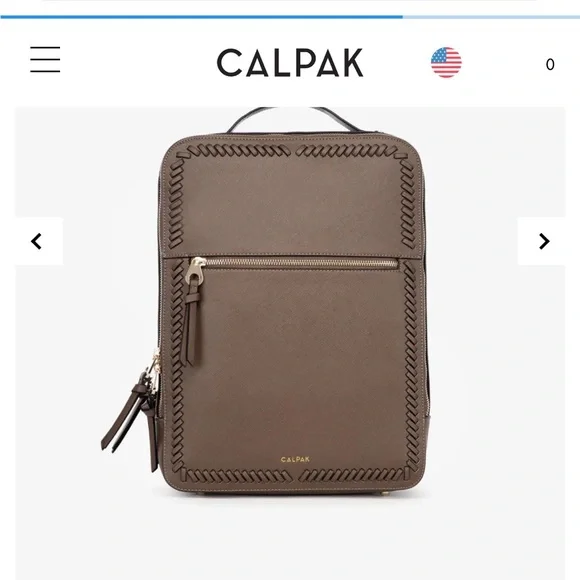 Calpak Kaya 15 inch Laptop Backpack in Mocha - Picture 4 of 11